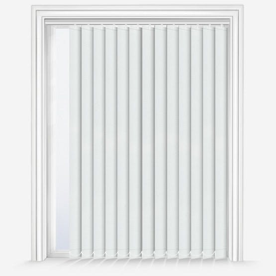 Rackhams White Dimout Vertical Blind 89mm Slats 140cm Drop - 90cm - image 1