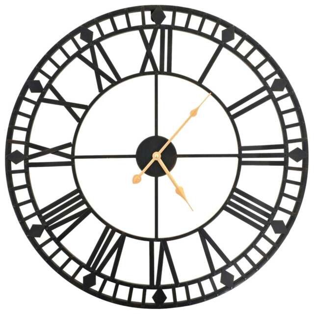 Rackhams Vintage Wall Clock with Quartz Movement Metal 60 cm XXL - image 1