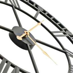 Rackhams Vintage Wall Clock with Quartz Movement Metal 60 cm XXL - thumbnail 4