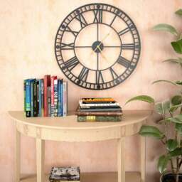 Rackhams Vintage Wall Clock with Quartz Movement Metal 60 cm XXL - thumbnail 2