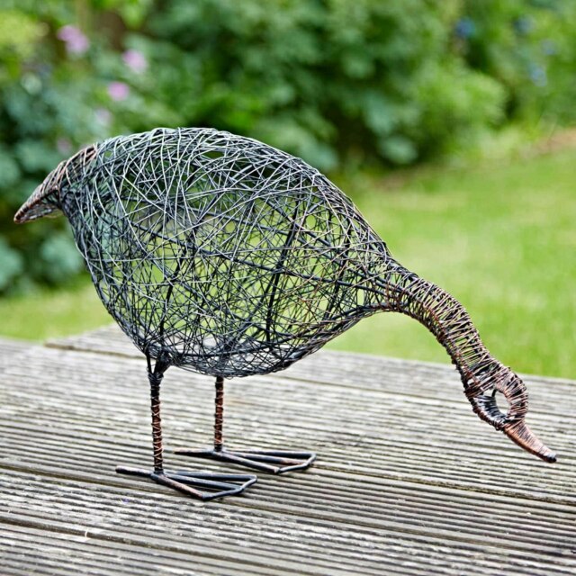 Rackhams Anka the Drinking Duck Wire Garden Ornament - Metal - image 1