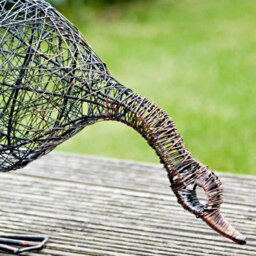 Rackhams Anka the Drinking Duck Wire Garden Ornament - Metal - thumbnail 2