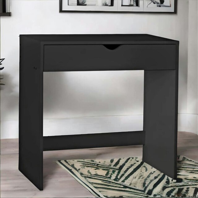 Rackhams 1 Drawer Make Up Dressing Table Black - image 1