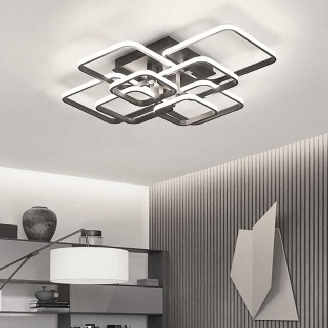 Rackhams Square LED Ceiling Light Lamp Chandelier Lights Living Bedroom - image 1