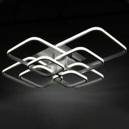 Rackhams Square LED Ceiling Light Lamp Chandelier Lights Living Bedroom - thumbnail 2