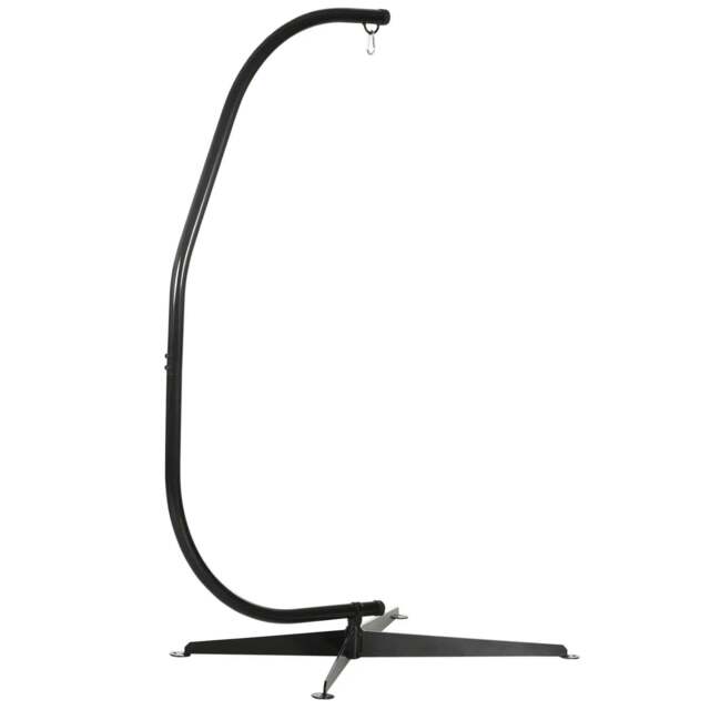 Rackhams Hanging Hammock Stand Hammock Chair Stand C Stand Steel Heavy Duty Stand for Hanging Hammock Air Porch Swing Chair Indoor Outdoor (Only Construction) - image 1
