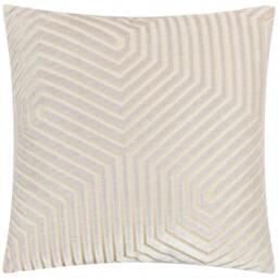 Rackhams Evoke Cut Cushion Cover - Oyster - 45cm x 45cm - Oyster - 100% Polyester - thumbnail 2