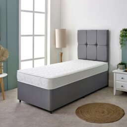 Rackhams Wave Design Sprung Mattress - Soft Feel, Deep Quilted Sleep Surface - White - 1 - 3ft Single Mattress (90cm x 190cm) - thumbnail 5