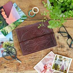 Rackhams Leather Tree of Life Embossed Photo Album with Khadda Paper - Extra Large - thumbnail 4