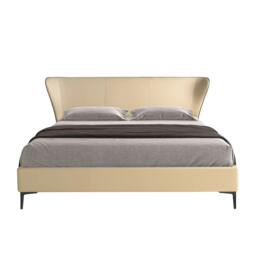 Rackhams Cream Leatherette Bed 7157 - thumbnail 2