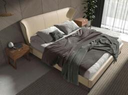Rackhams Cream Leatherette Bed 7157 - thumbnail 3