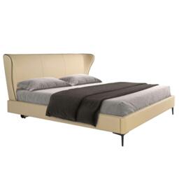 Rackhams Cream Leatherette Bed 7157 - thumbnail 6