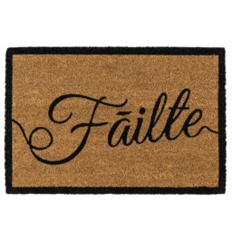 Rackhams Eco-Friendly Latex Backed Coir Entrance Doormat, 40x60cm - Failte - 1 - Brown - thumbnail 2