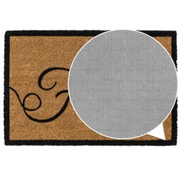 Rackhams Eco-Friendly Latex Backed Coir Entrance Doormat, 40x60cm - Failte - 1 - Brown - thumbnail 6