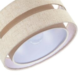 Rackhams Modern Natural Textured Oatmeal Linen Triple Tier Pendant Light Shade - thumbnail 5