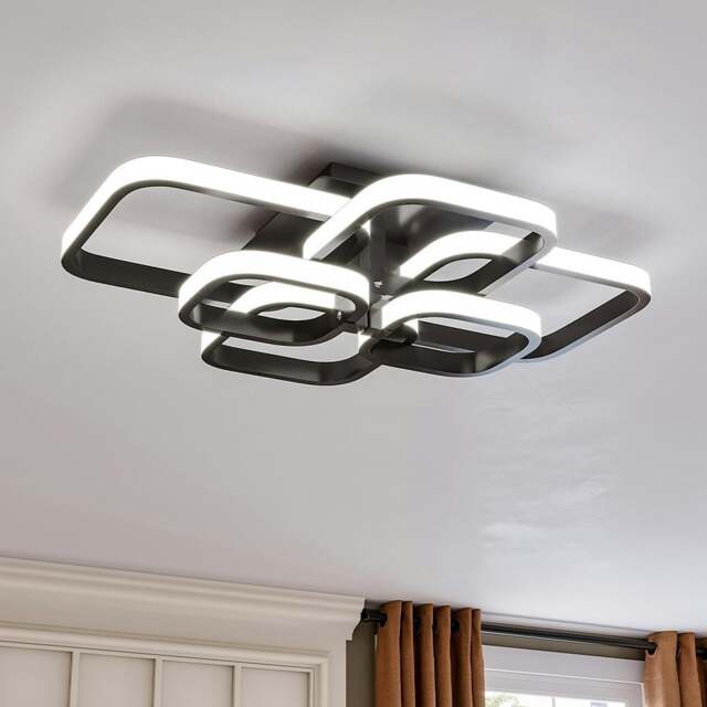Rackhams Modern LED Ceiling Light with 6 Squares 102W Flush Mount Pendant Light - image 1