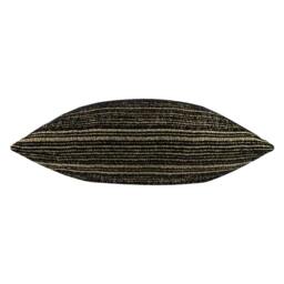 Rackhams Jupiter Chenille Jacquard Cushion Cover - Black/Gold - 50cm x 50cm - Black/Gold - 100% Polyester - thumbnail 2