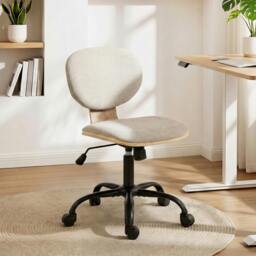 Rackhams Home Office Desk Chair Height Adjustable - Light Grey - thumbnail 1