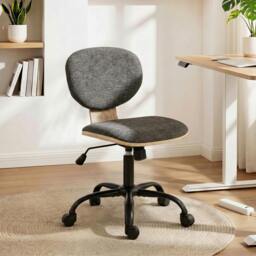 Rackhams Home Office Desk Chair Height Adjustable - Light Grey - thumbnail 2