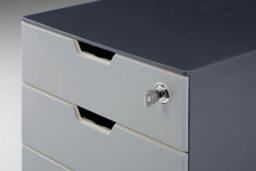 Rackhams COFFEE POINT Modular 4 Drawer Organiser Lockable Storage Box - Grey - thumbnail 5