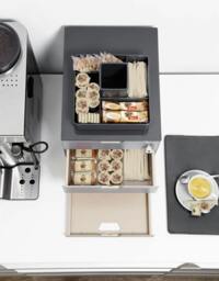 Rackhams COFFEE POINT Modular 4 Drawer Organiser Lockable Storage Box - Grey - thumbnail 6