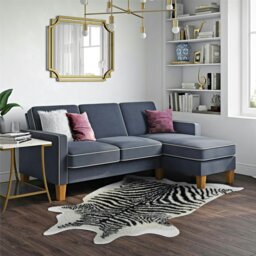 Rackhams Bowen Sectional 3-seater Sofa in Blue - Blue - thumbnail 4