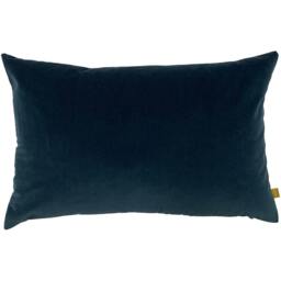 Rackhams Velvet Cushion Cover - Pacific Deep Blue - One Size - Pacific Deep Blue - 100% Polyester