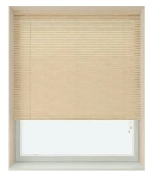 Rackhams Natural 25mm Slat PVC Venetian Blind (152cm Drop) - 45cm - thumbnail 2