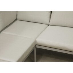 Rackhams Premium 5 Seater Garden Coffee Table Set Outdoor Aluminium Rope Corner Sofa Grey - thumbnail 6