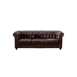 Rackhams Vintage Chesterfield Three Seater Sofa - Three Seater 212cm - thumbnail 2