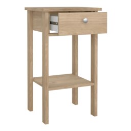 Rackhams Madrid Bedside Table with 1 Drawers in Jackson Hickory Oak - Brown - Manufactured wood - 1 - thumbnail 6