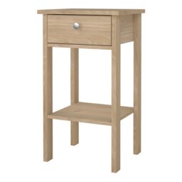 Rackhams Madrid Bedside Table with 1 Drawers in Jackson Hickory Oak - Brown - Manufactured wood - 1 - thumbnail 3