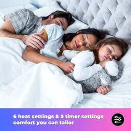 Rackhams Heated Electric Throw Blanket - Luxurious & Soft Design - 9 Temperature Settings & 9-Hour Timer - thumbnail 5