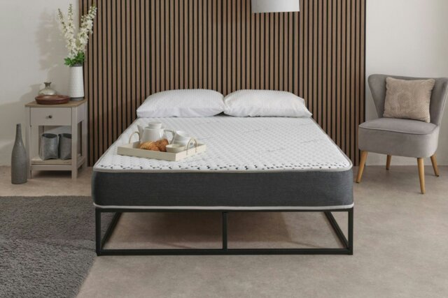 Rackhams Superior Cashmere All Foam Mattress - Plush Memory Foam Comfort - Dark Grey - 1 - 3ft Single Mattress (90cm x 190cm) - image 1