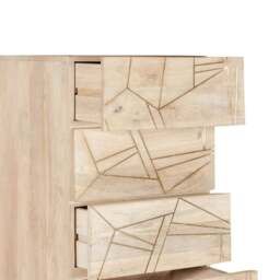 Rackhams Tall Chest of drawers Barbuto Light Mango - Wood - 5 - 45CM X 40CM X 120CM  (LXDXH) - thumbnail 5