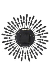 Rackhams 37.5cm Dia Drop-Shape Arabic Numeral Metal Silent Wall Clock with Crystal, Black - Black - thumbnail 5