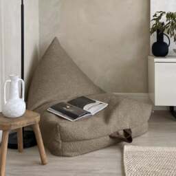 Rackhams Indoor Large Bean Bag Lounger - Snug Humbug for Adults - Oat - thumbnail 2