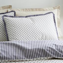 Rackhams Amelie 200 Thread Count Cotton Reversible Duvet Cover Set Blue - Single - Blue - thumbnail 3
