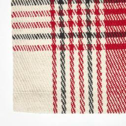 Rackhams Walker Red Tartan Check Non-Slip 100% Wool Rug - 70 x 120 cm - thumbnail 3
