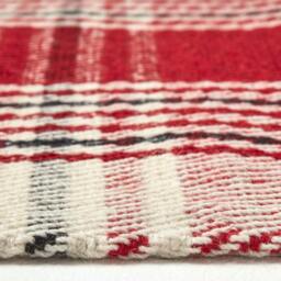 Rackhams Walker Red Tartan Check Non-Slip 100% Wool Rug - 70 x 120 cm - thumbnail 4