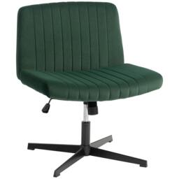 Rackhams Desk Chair with Wide Seat, Thick Padding, Rock Function, Green - thumbnail 2