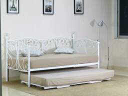 Rackhams Christina Metal Day Bed - Transform Your Space with Versatile Elegance - Black - 2ft6 - No - thumbnail 2