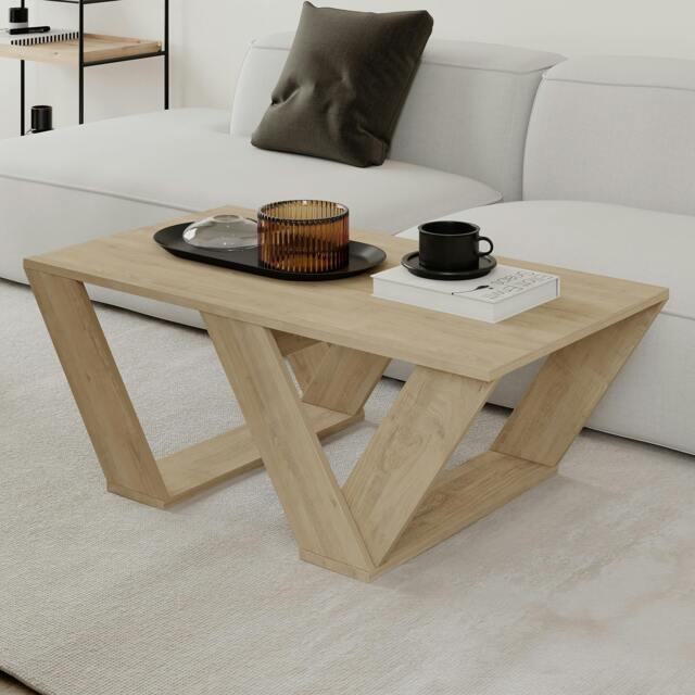 Rackhams Pipra Modern Multipurpose Coffee Table 110x60x40cm - Oak - image 1