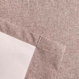 "Rackhams Blush Textured Basketweave 100% Blackout Curtains - Thermal/Energy Saving Pair with Eyelets For Living Room & Bedrooms - 46"" (117cm) Width x 54"" (137cm) Drop" - thumbnail 5