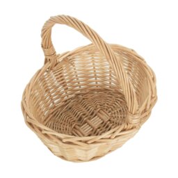 Rackhams Mini Oval Buff Wicker Shopping Basket