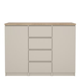 Rackhams Naia Sideboard in Cashmere Jackson Hickory - Cashmere & Oak - 120.8 - 1 - thumbnail 2