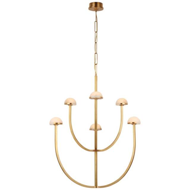 Rackhams Rousseau Small Asymmetric Pendant Light - Polished Nickel