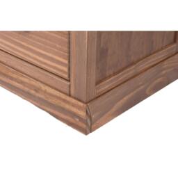 Rackhams Tirolo 6 Drawer Chest of Drawers Bras Drop Handle - Brown - thumbnail 6