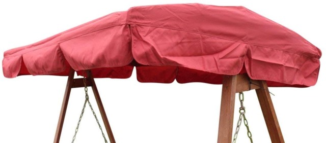 Rackhams Spare Canopy for 3 Seater Garden Swing Seat or Hammock, Terracotta Polyester Replacement Roof Cover, Shower Proof - image 1
