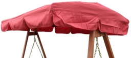 Rackhams Spare Canopy for 3 Seater Garden Swing Seat or Hammock, Terracotta Polyester Replacement Roof Cover, Shower Proof - thumbnail 1